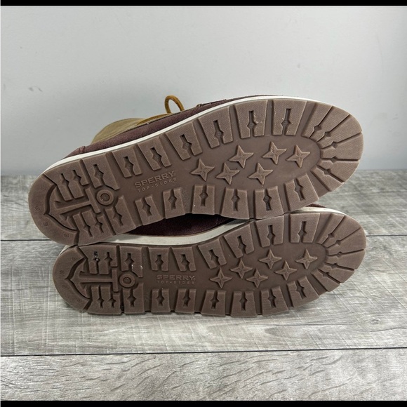Sperry Top Sider Duck Lace Up Women’s Brown Leather Driving Shoes Boots Size 7.5 - Picture 7 of 9